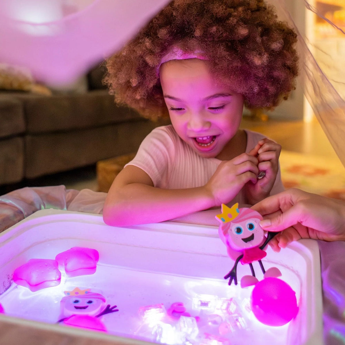 Glo Pals - Light Up Cubes 4pk-Princess Ida - Pink