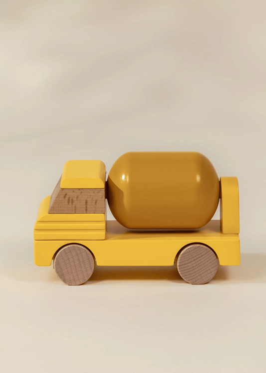 Coco Village Wooden Construction Vehicle - Cement Truck