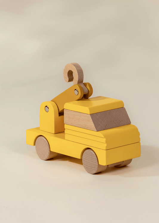Coco Village Wooden Construction Vehicle - Tow Truck