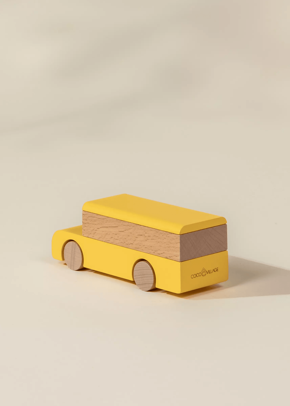 Coco Village Wooden Vehicle - School Bus
