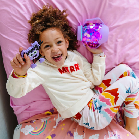 Glo Pals - Sensory Jar - Stardust - Purple