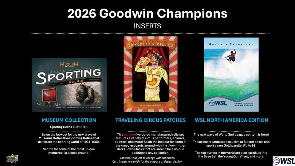 2026 Upper Deck Goodwin Champions Bb Blaster