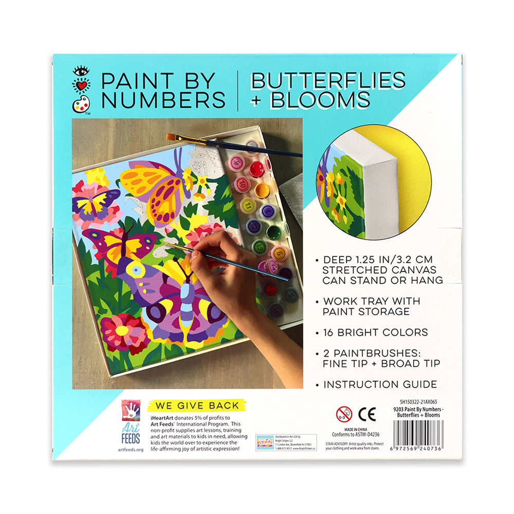 iHeartArt Paint By Numbers- Butterflies + Blooms