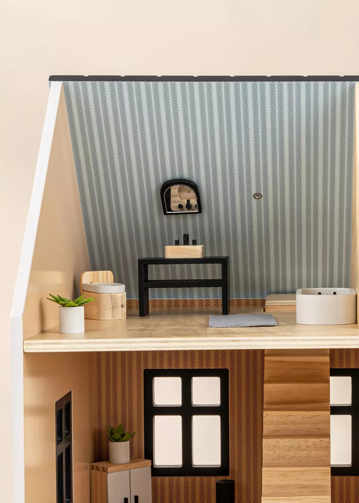 Coco Village Wooden Doll House Bathroom Furniture (6pcs)