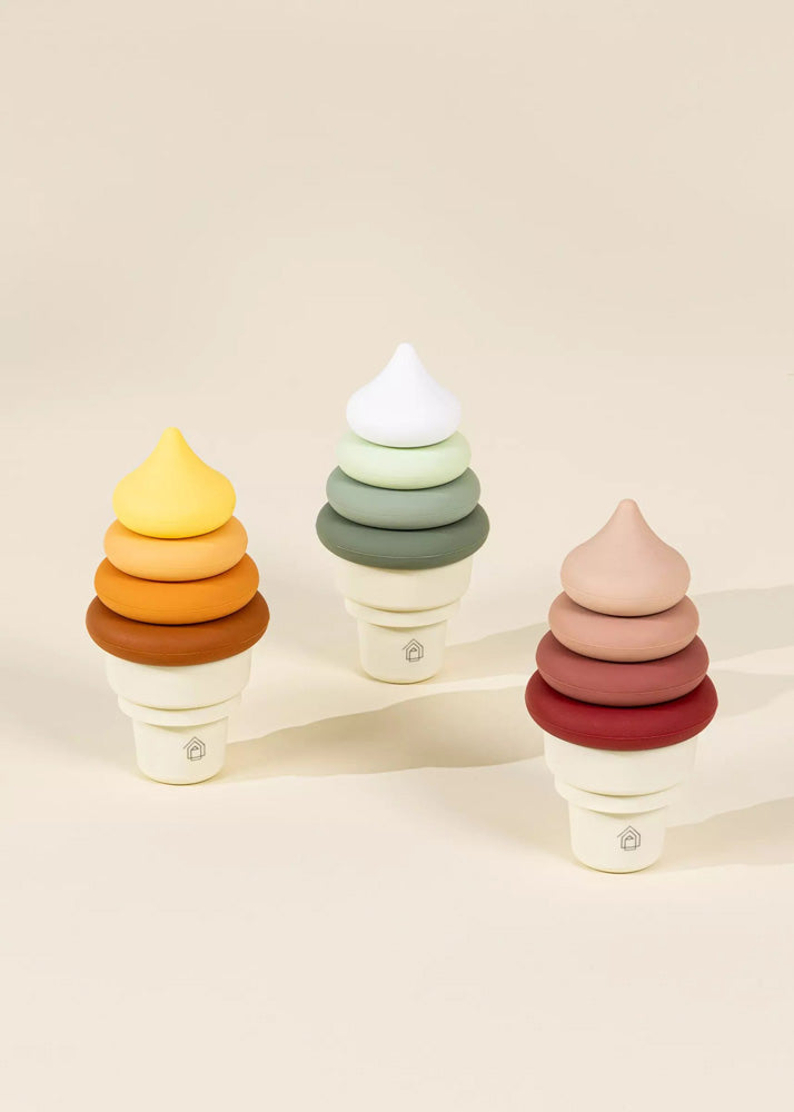 3 Sets of Silicone Stackable IceCream Cones 18 pcs