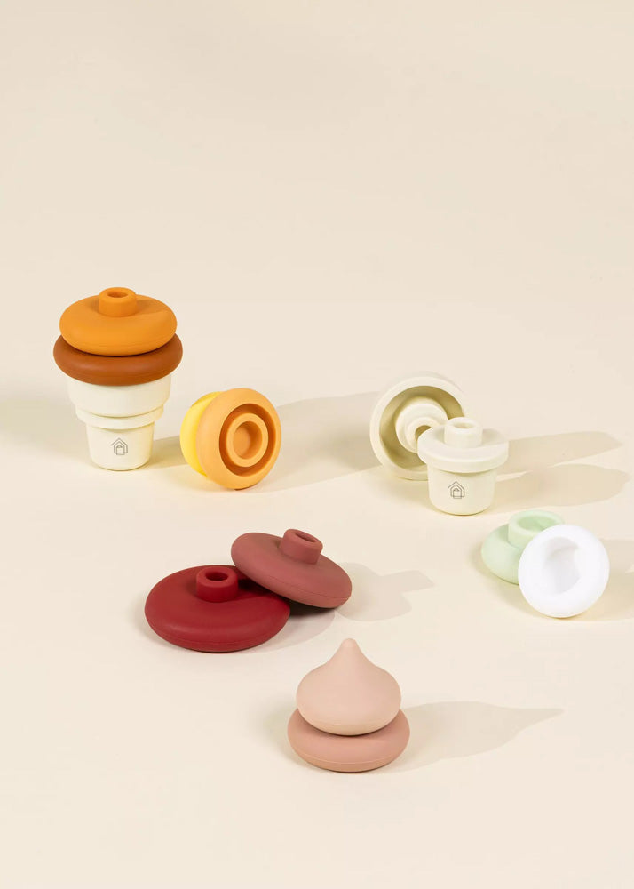 3 Sets of Silicone Stackable IceCream Cones 18 pcs