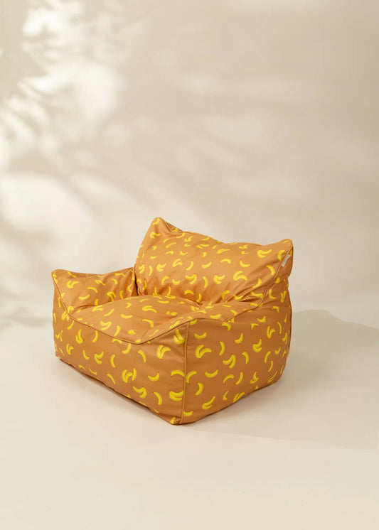 Coco Village Vegan Leather Kids Bean Bag - Funky Bananas