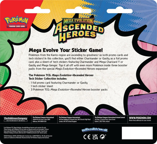 Pokémon TCG: Mega Evolution - Ascended Heroes: Charmander Tech Sticker Collection