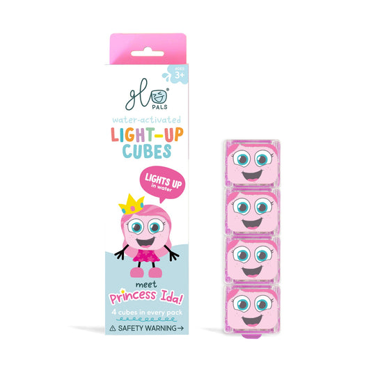 Glo Pals - Light Up Cubes 4pk-Princess Ida - Pink