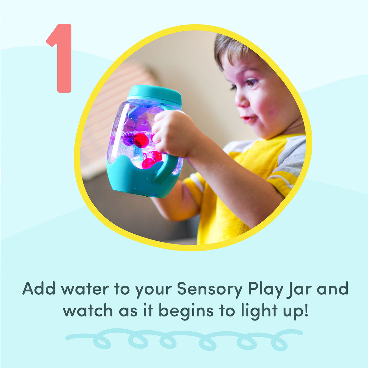 Glo Pals - Sensory Jar - Surfs Up - Blue