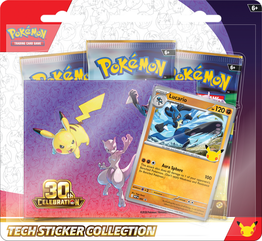 Pokémon TCG: 30th Celebration - Tech Sticker Collection Lucario