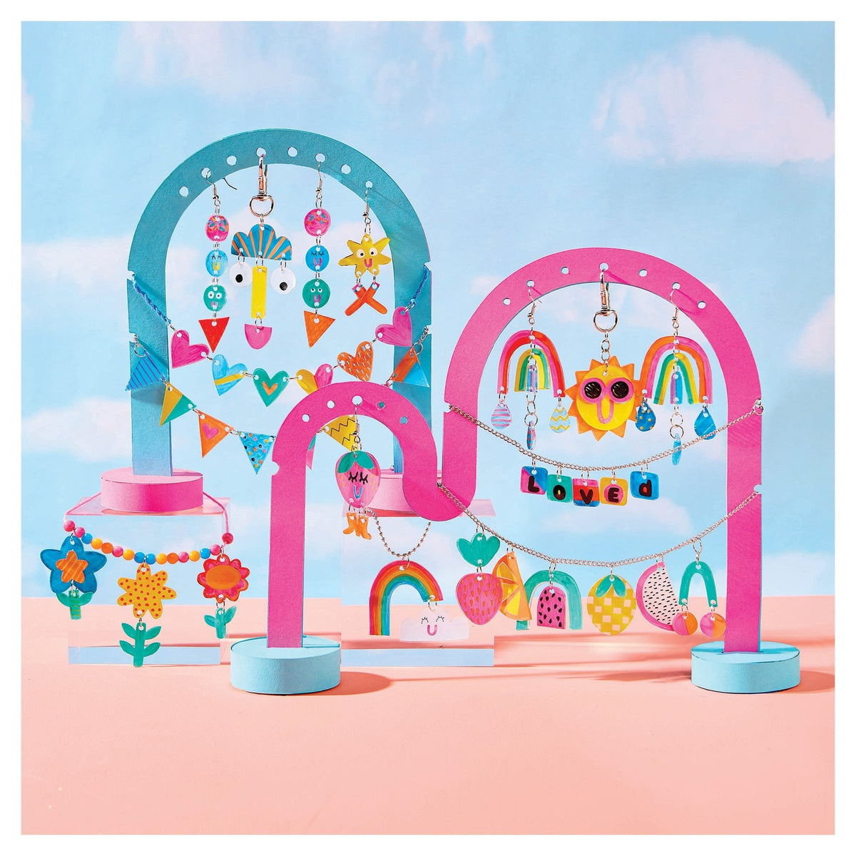 Bright Stripes Shrinkadoo Jewelry