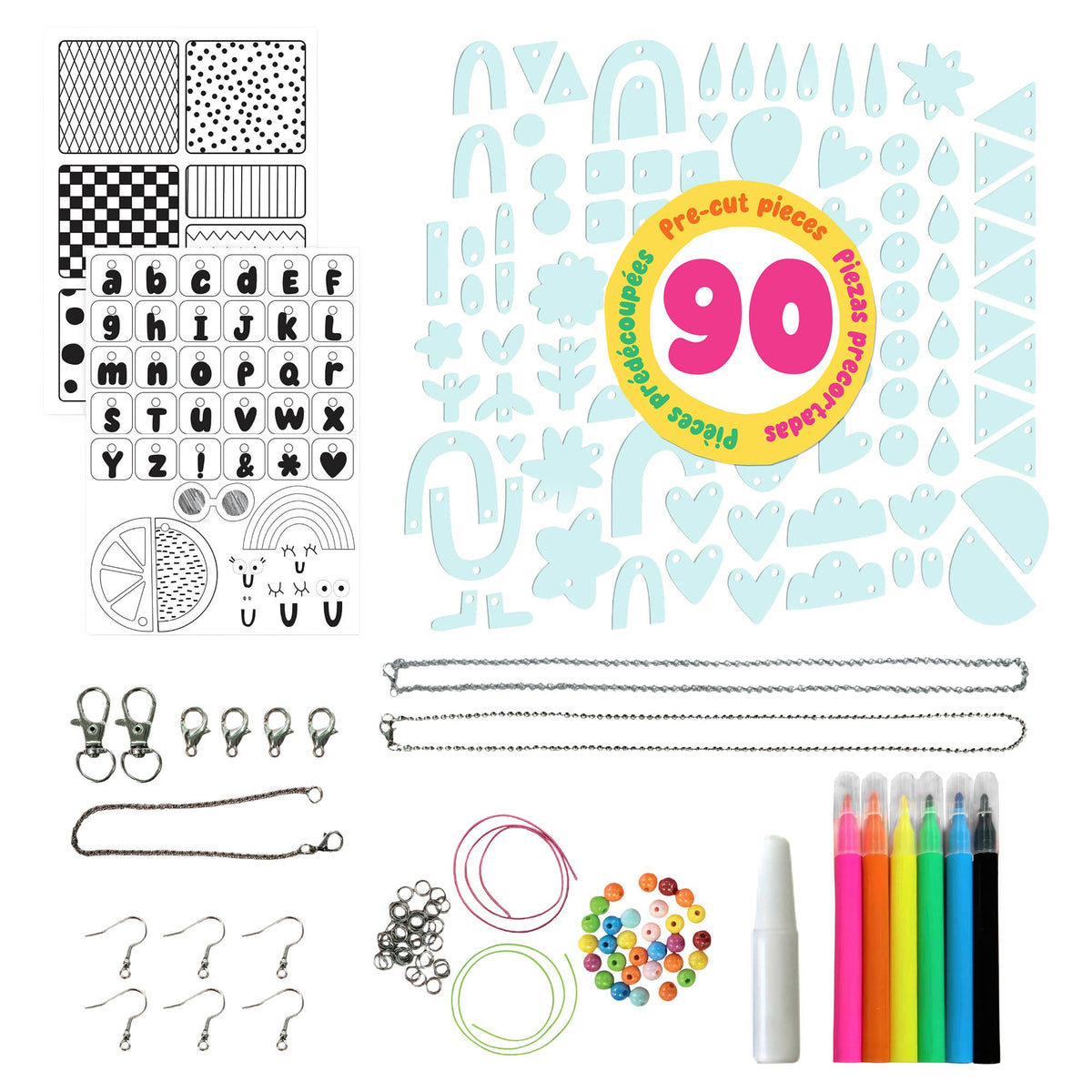 Bright Stripes Shrinkadoo Jewelry