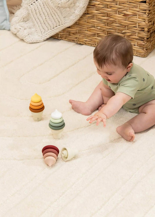 3 Sets of Silicone Stackable IceCream Cones 18 pcs