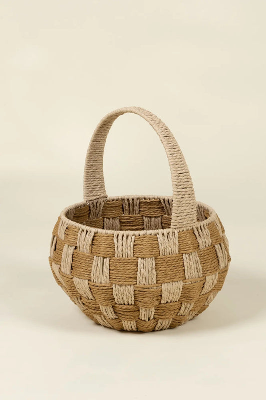 Coco Village Harvest Checker Treat Basket – Large