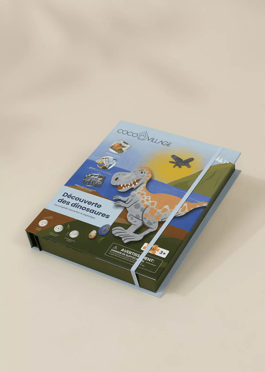 Coco Village Interactive & Magnetic Encyclopedia–Dinosaur Discovery (French Version)