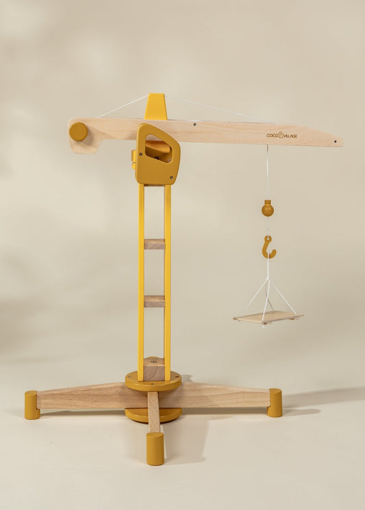 Oversized Wooden Construction Crane