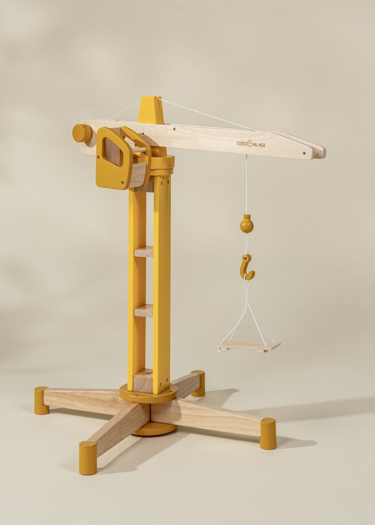 Oversized Wooden Construction Crane