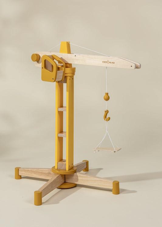 Oversized Wooden Construction Crane