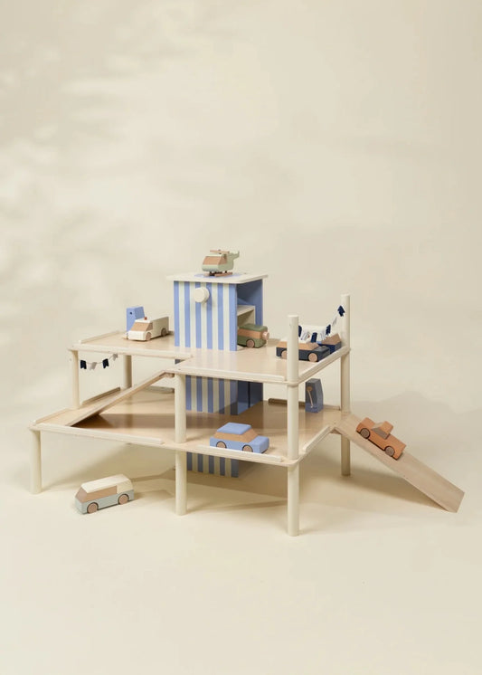 Coco Village Oversized Wooden Parking Garage Playset