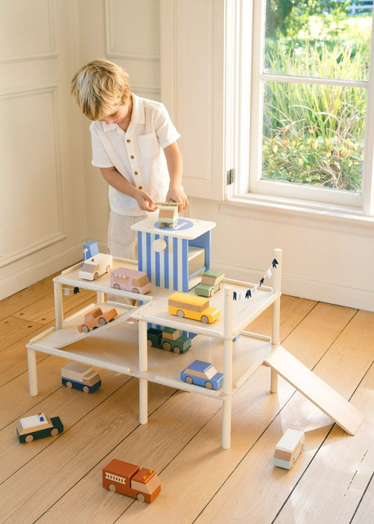 Coco Village Oversized Wooden Parking Garage Playset