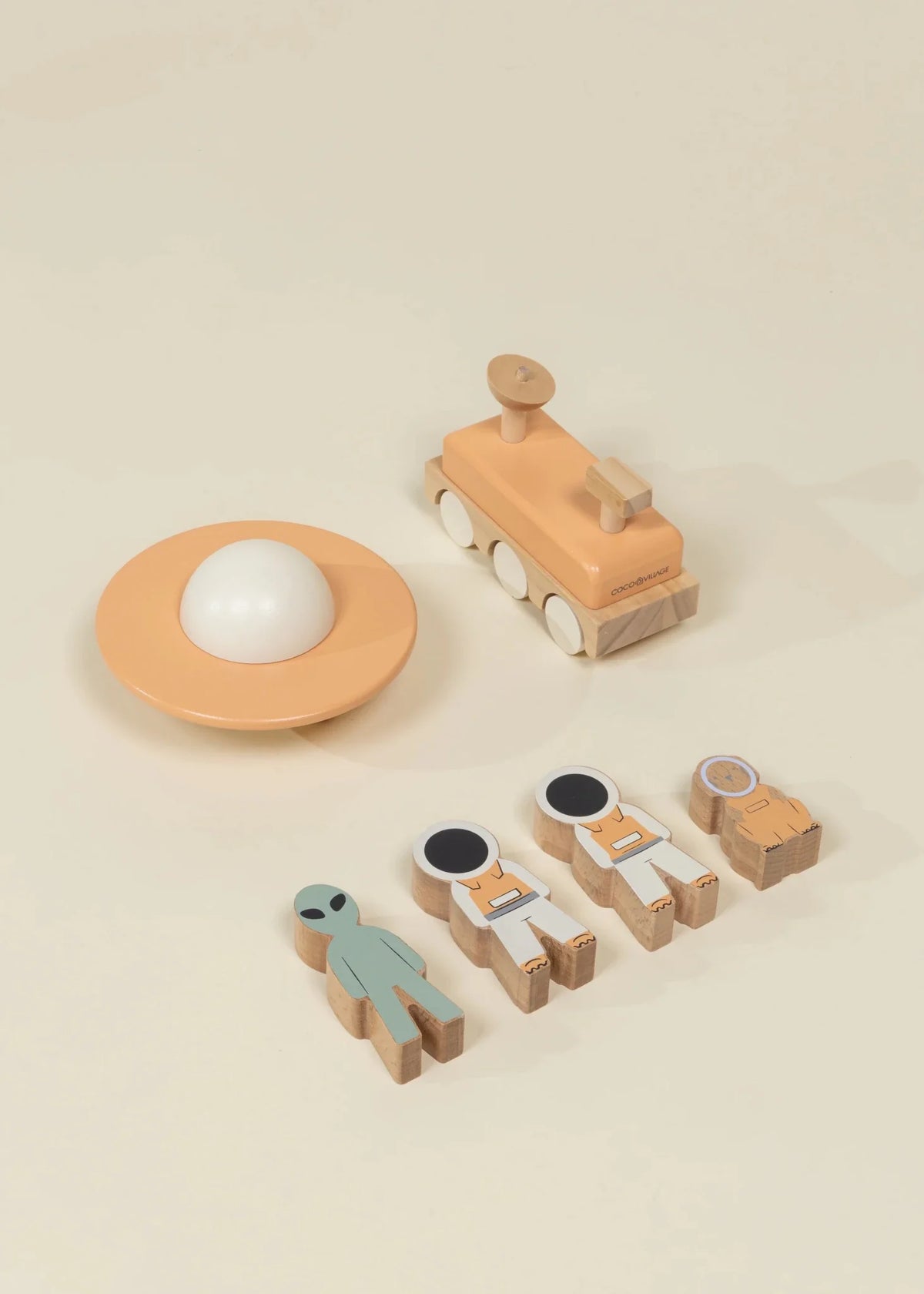 Coco Village Oversized Wooden Space Station Playset