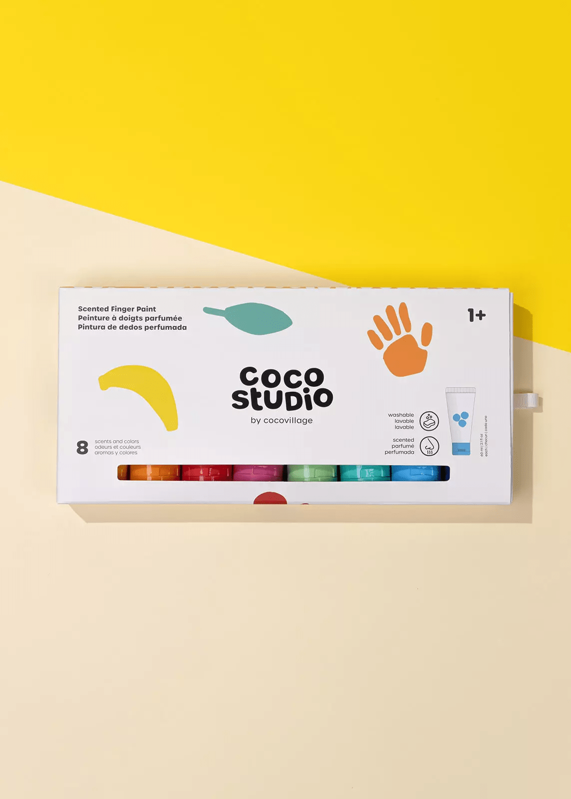 Coco Studio Scented Fingerpaint Set - 8 colors