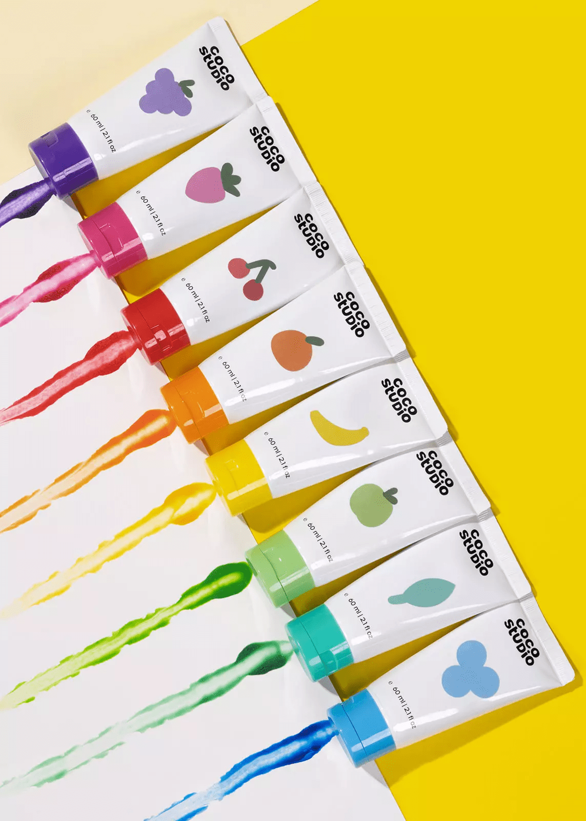 Coco Studio Scented Fingerpaint Set - 8 colors