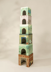 Coco Village Set of 6 Oversized Stacking Boxes - The Countryside