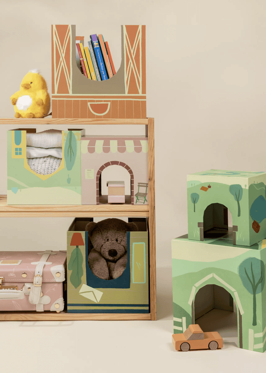 Coco Village Set of 6 Oversized Stacking Boxes - The Countryside