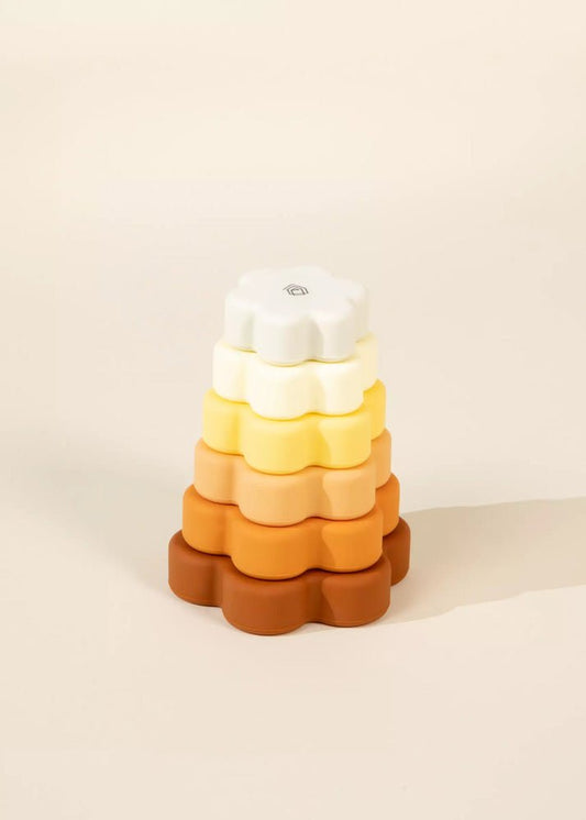 Set of 6 Silicone Stackable Flowers