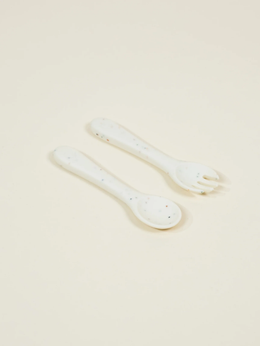 Coco Village Silicone Baby Fork & Spoon – Pottery Collection