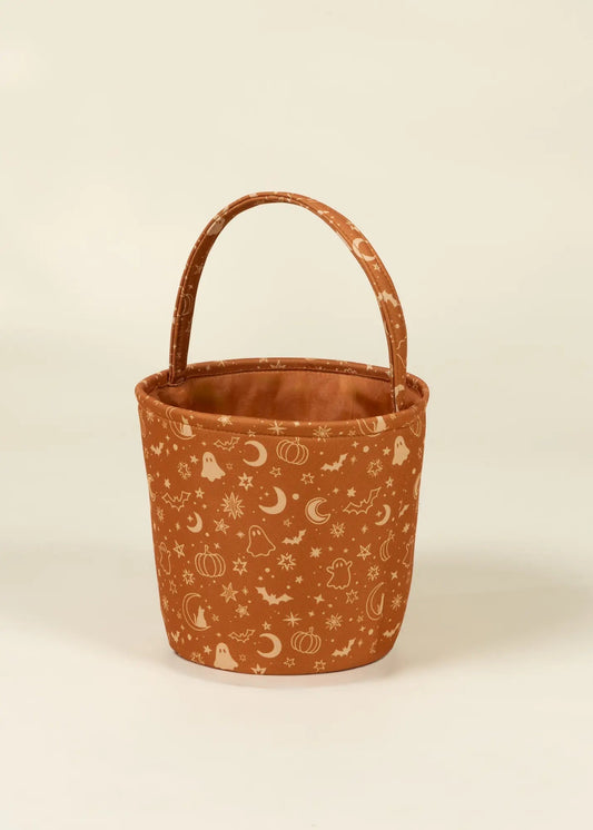 Coco Village Spooky Meadow Fabric Treat Basket – Medium