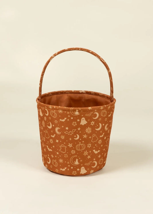 Coco Village Spooky Meadow Fabric Treat Basket – Medium