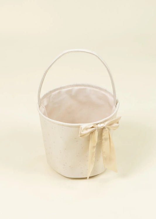 Coco Village Twinkle Star Fabric Treat Basket with Bow – Medium