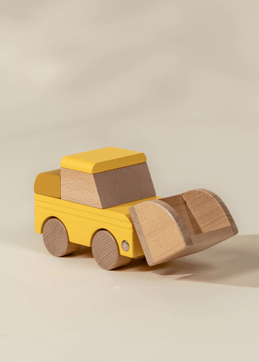 Coco Village Wooden Construction Vehicle - Bulldozer