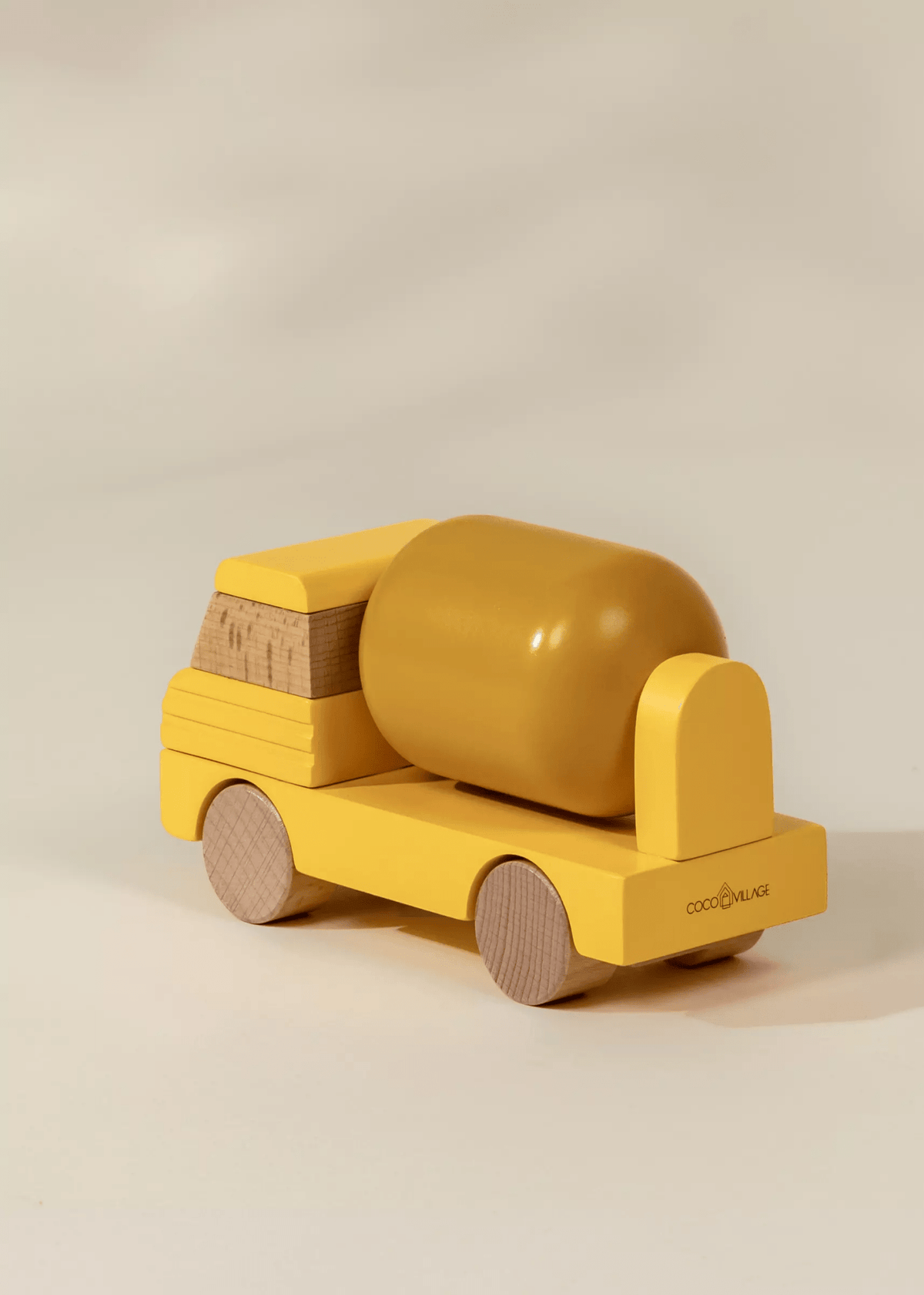 Coco Village Wooden Construction Vehicle - Cement Truck