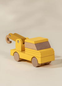 Coco Village Wooden Construction Vehicle - Tow Truck