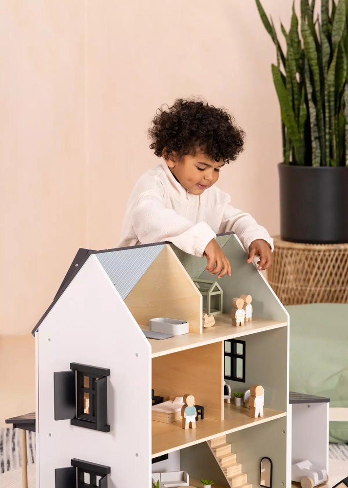Coco Village Wooden Doll House Living Room Furniture  (10pcs)