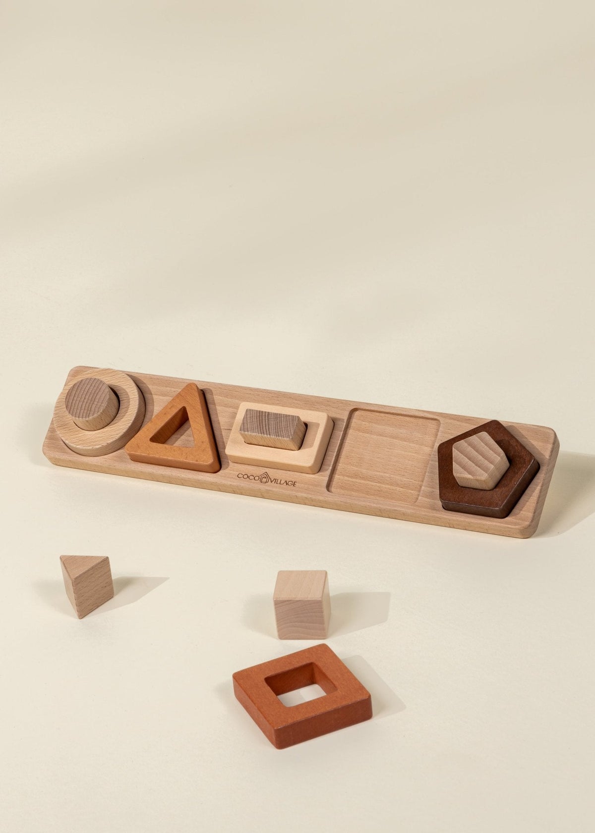 Coco Village Wooden Shapes Learning Set - 5 pcs