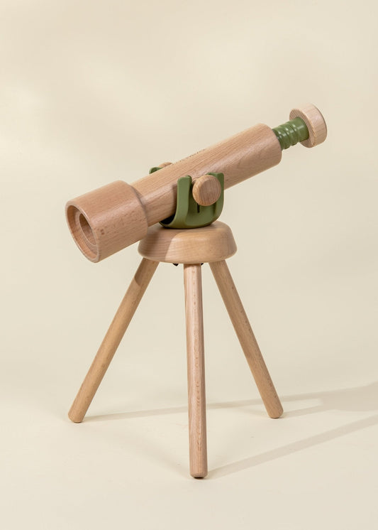 Coco Village Wooden Tripod Telescope – 15x Zoom