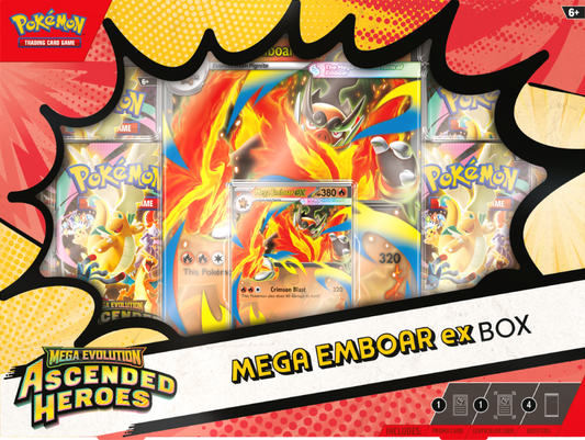 Pokémon Ascended Heroes: Mega Emboar ex Box