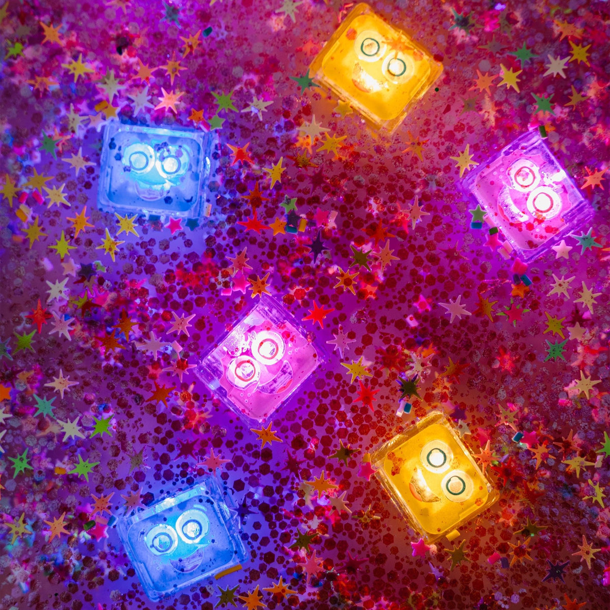 Glo Pals - Light Up Cubes 4pk - Alex - Yellow