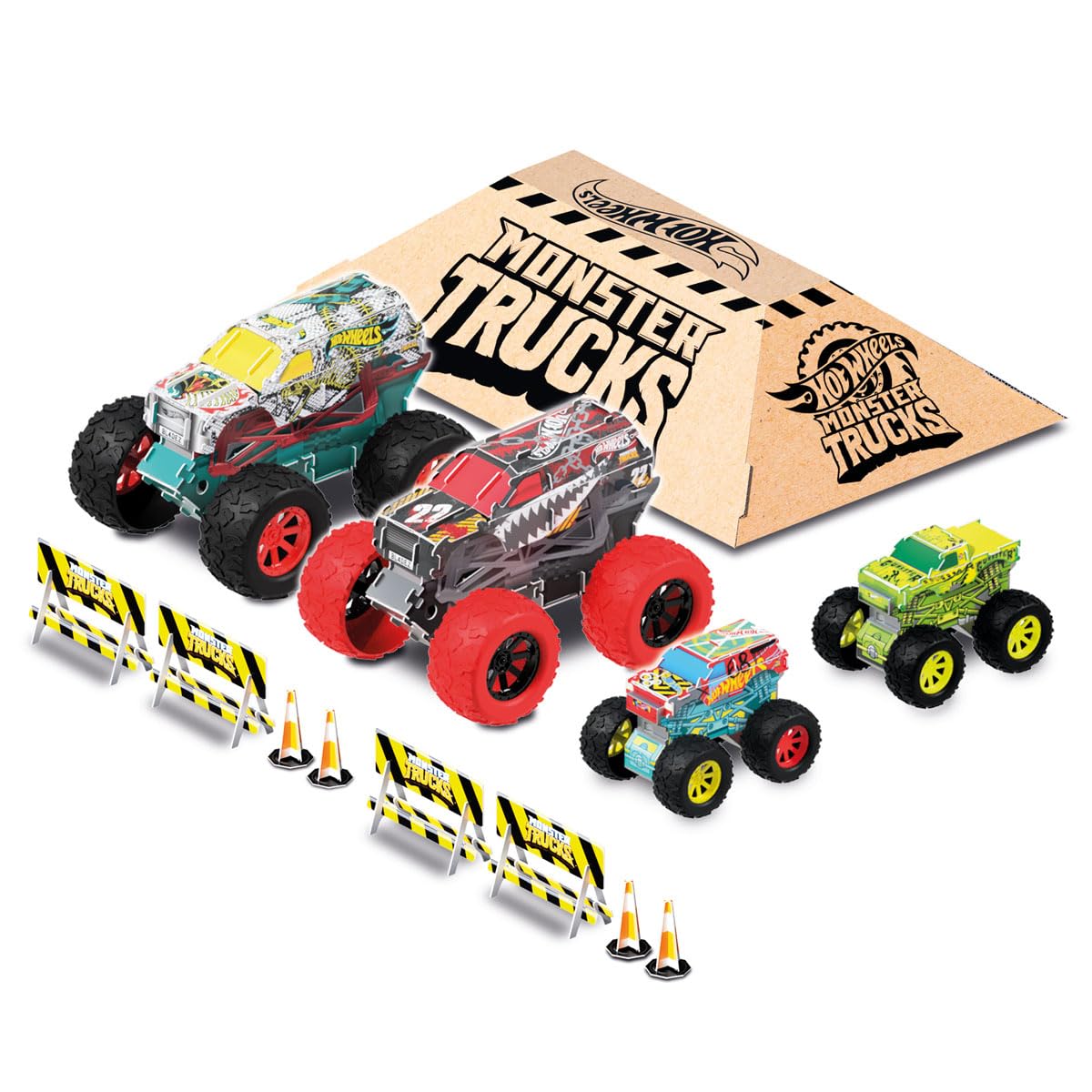 Hot Wheels Mega vs Mini Monster Trucks