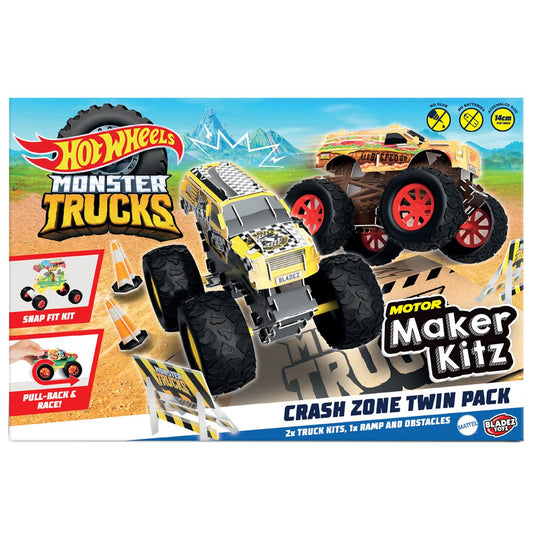 Hot Wheels Monster Trucks Crash Zone Twin Pack