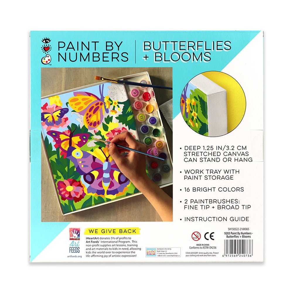 iHeartArt Paint By Numbers- Butterflies + Blooms