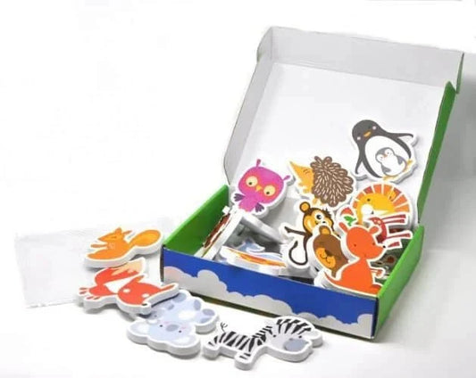 Karaze78 Foam Bath Toys - 18 Piece Land Animals