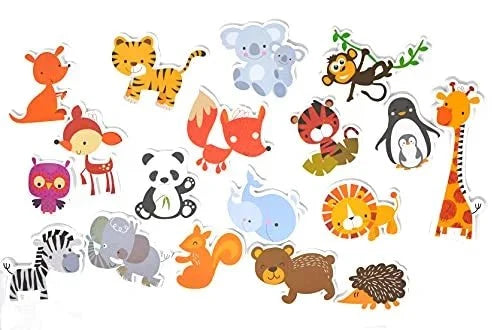 Karaze78 Foam Bath Toys - 18 Piece Land Animals