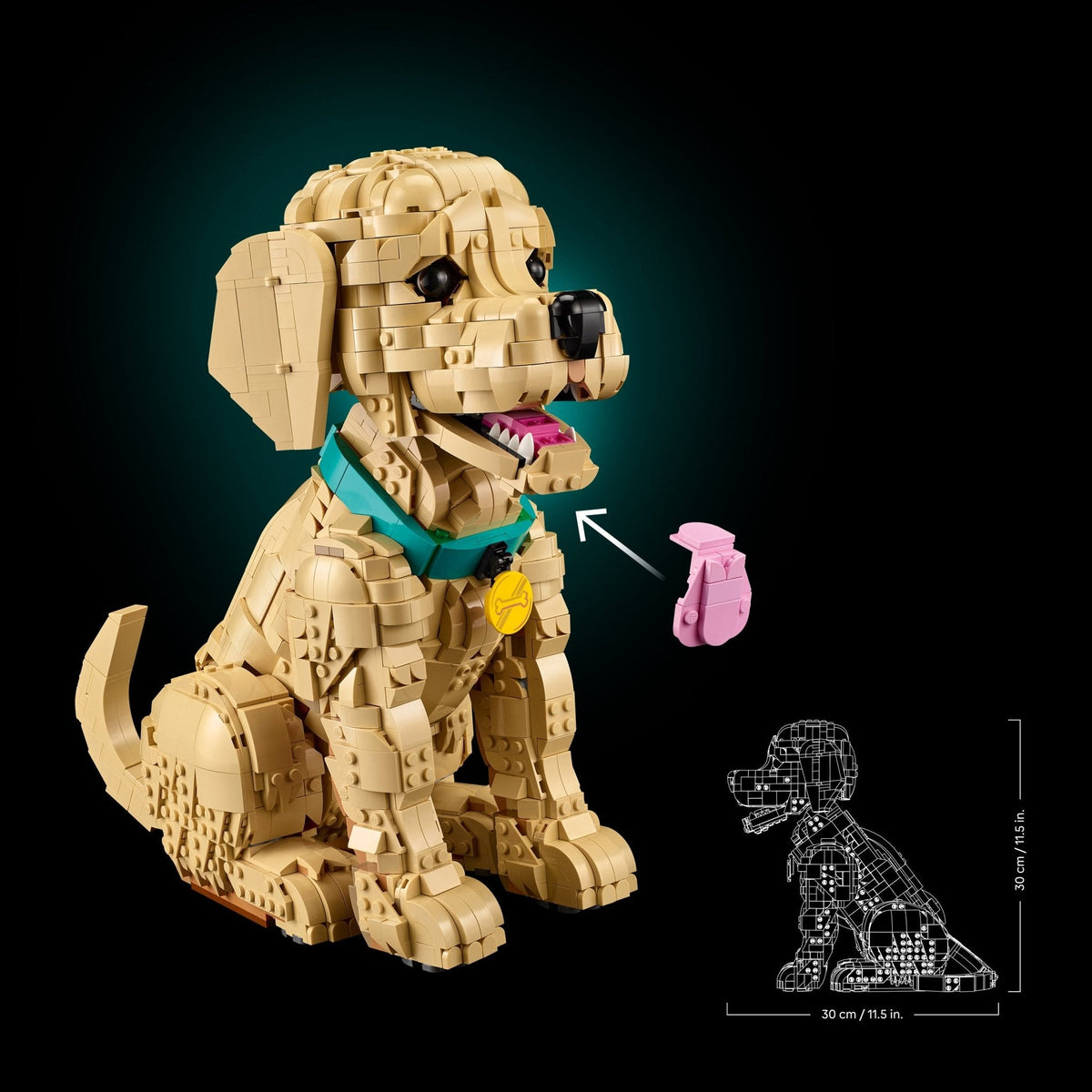 LEGO® Icons Golden Retriever Puppy - Building Set 11384