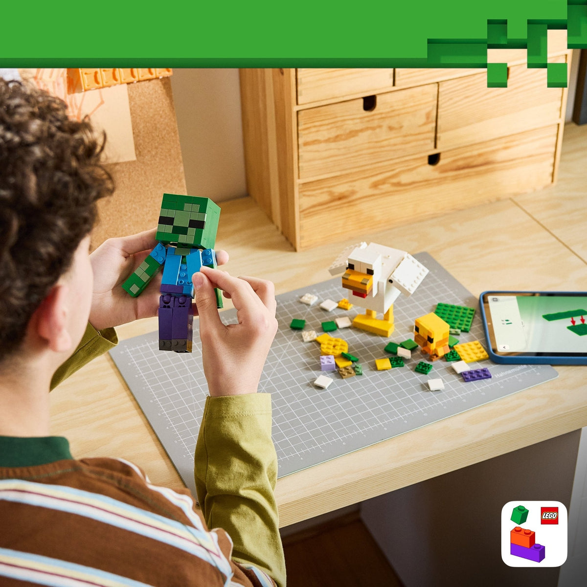 LEGO® Minecraft Chicken Jockey Building Toy 21582